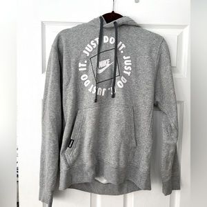 Grey Nike “Just do it” hoodie in men’s size small